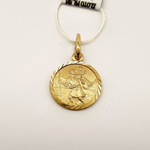 Złoty medalik - Święty Krzysztof